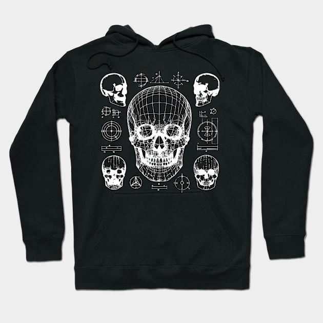 futuristic skull Hoodie by lkn